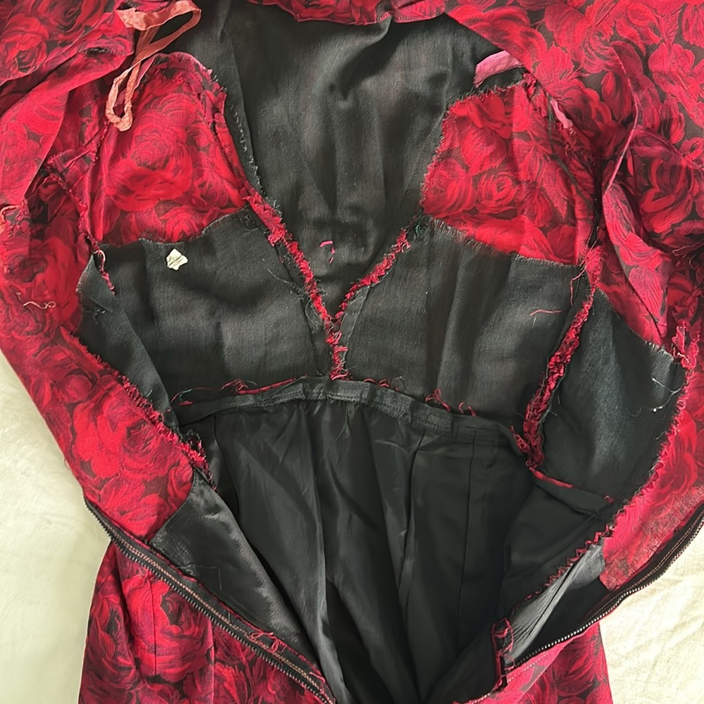 1960’s Rose Cocktail Dress - Picture 9 of 10